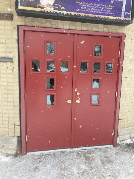 Custom Double Steel Entry Door For A Church In Chicago