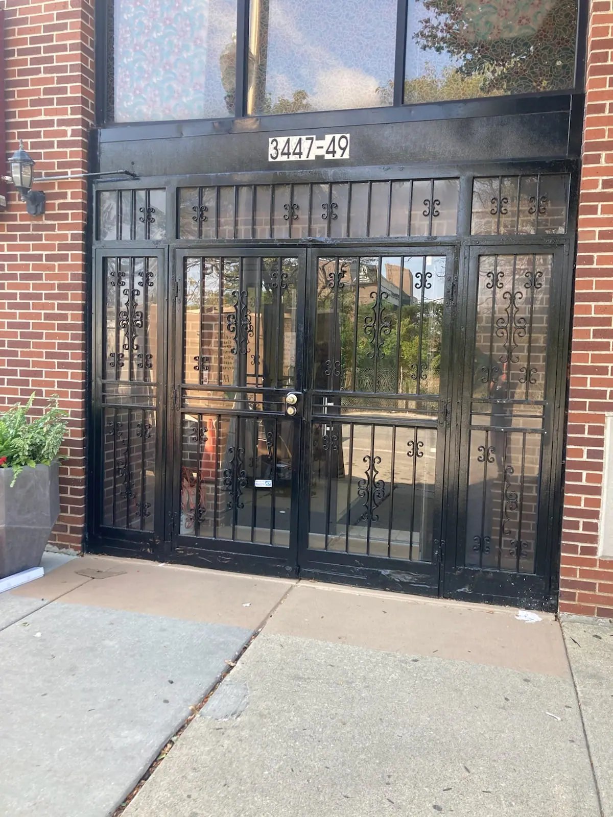 Wood Entry Door Before Image