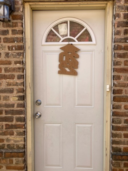 Wood Entry Door Before Image