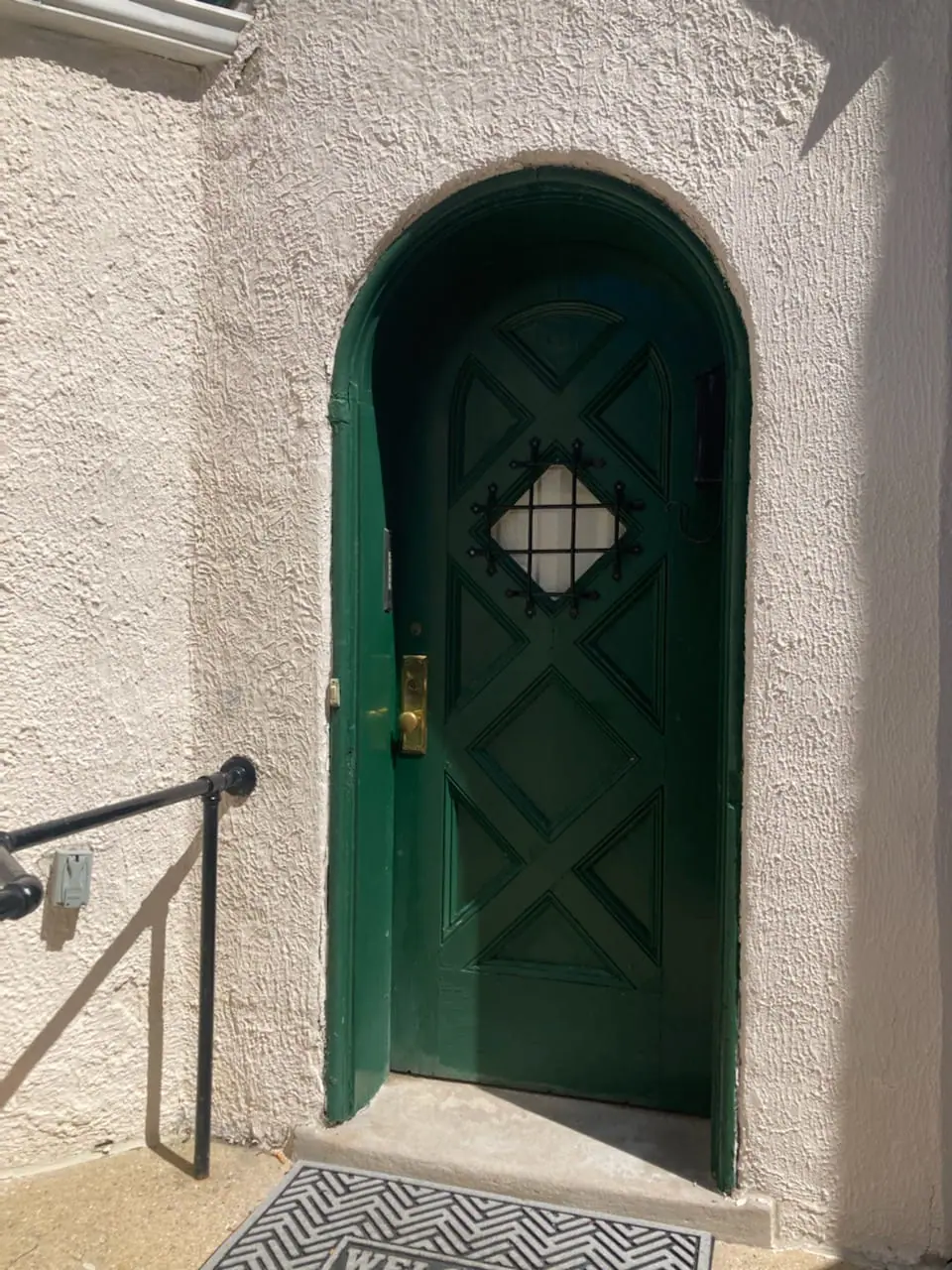 Wood Entry Door Before Image