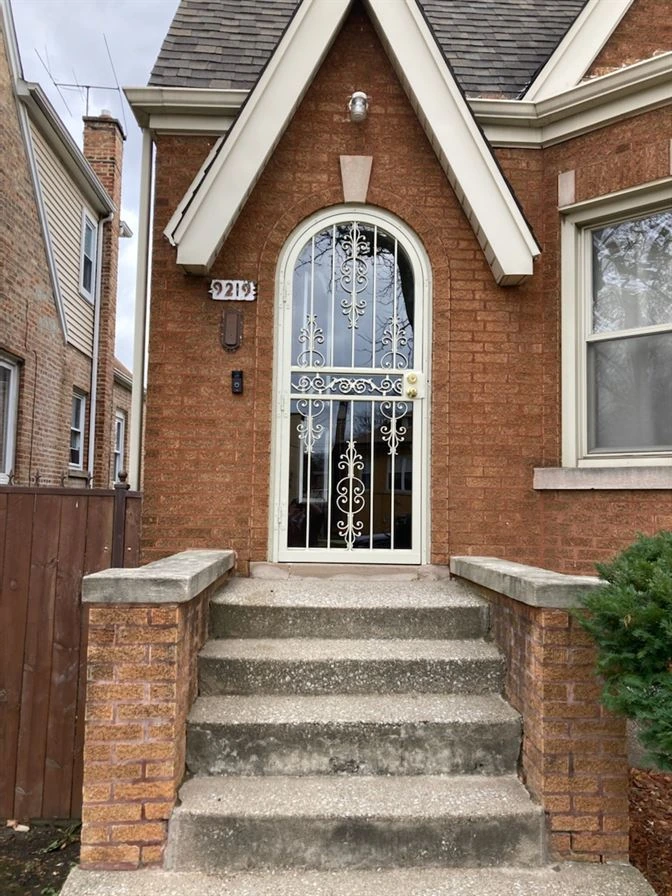 Back Double Steel Entry Door Unit