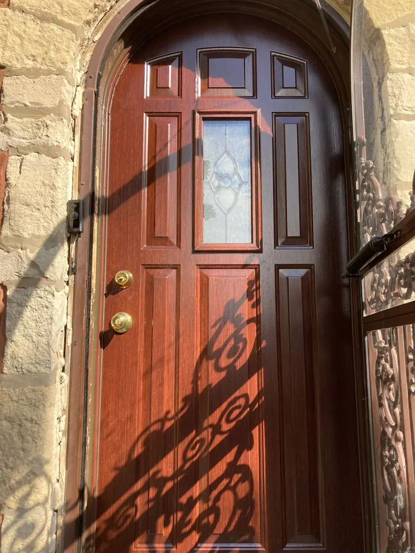 Back Double Steel Entry Door Unit