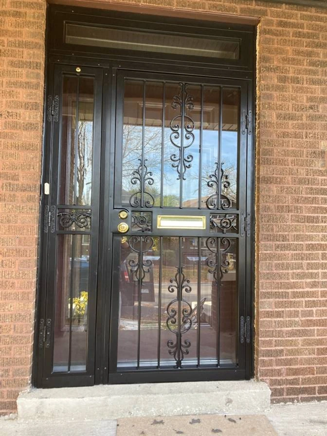 Back Double Steel Entry Door Unit