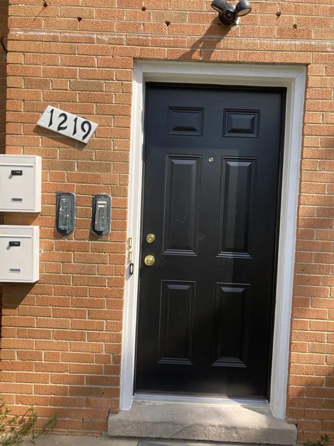 Back Double Steel Entry Door Unit