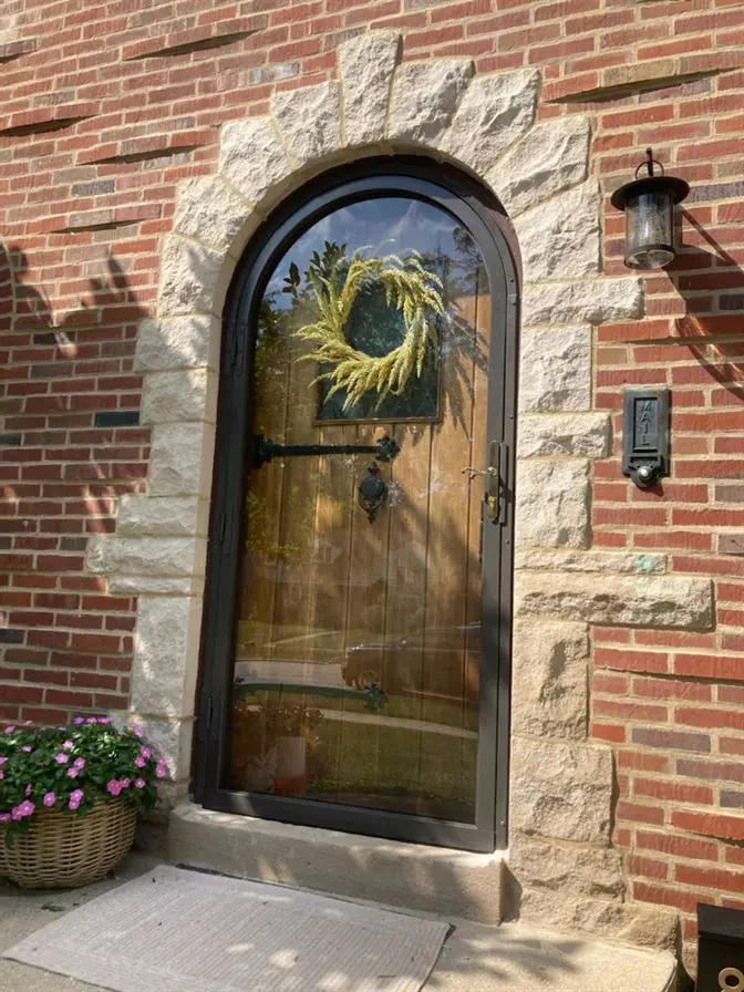 Back Double Steel Entry Door Unit