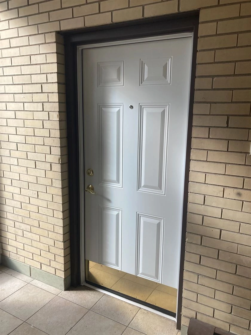 Back Double Steel Entry Door Unit