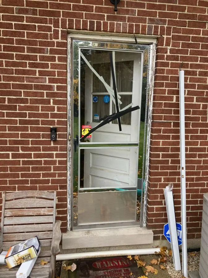 Back Double Steel Entry Door Unit