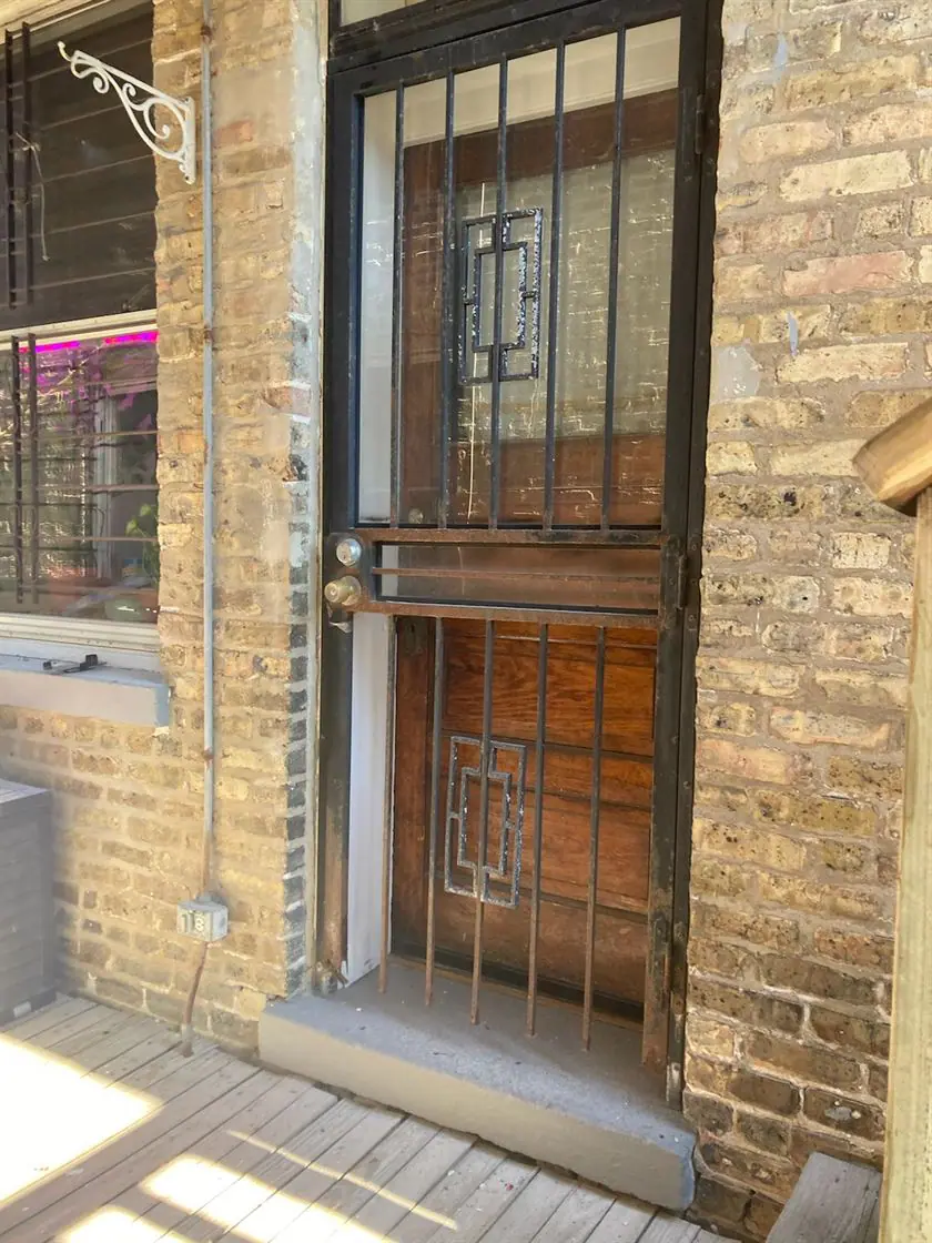 Back Double Steel Entry Door Unit