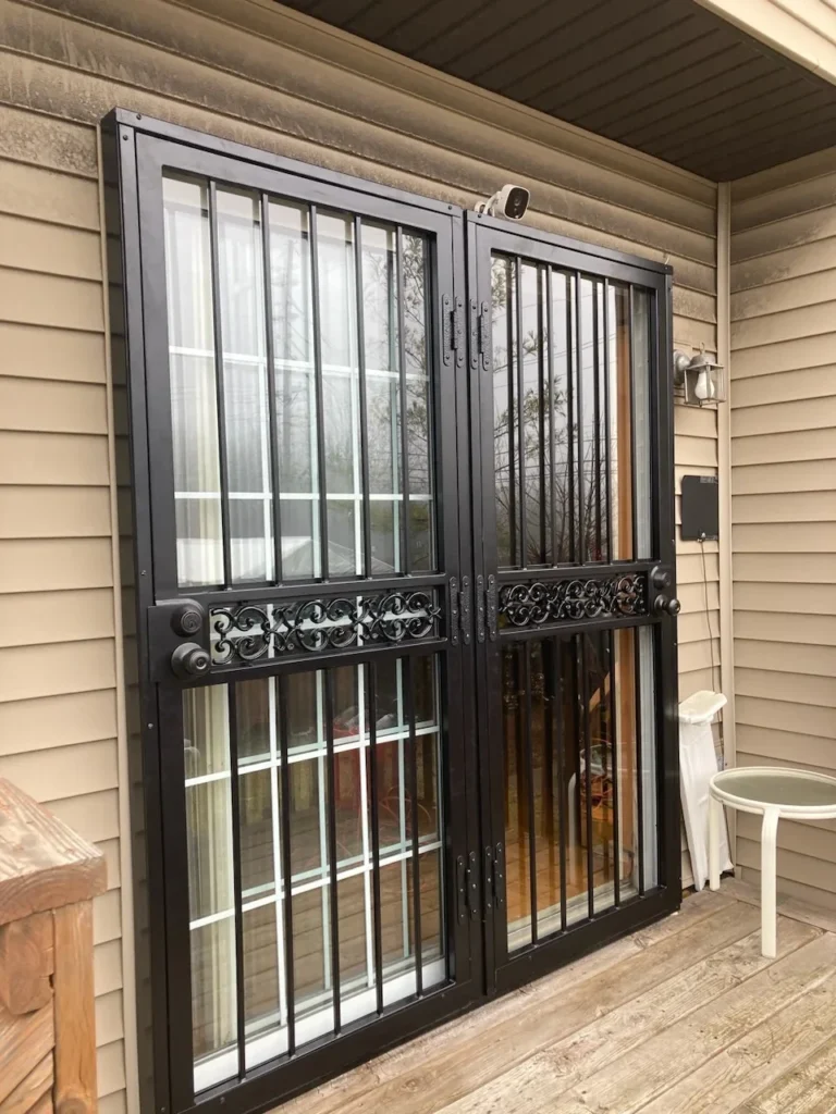 Black Patio Security Doors in Chicago