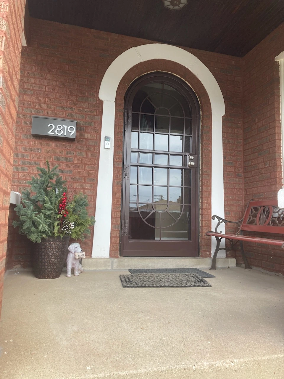 Back Double Steel Entry Door Unit