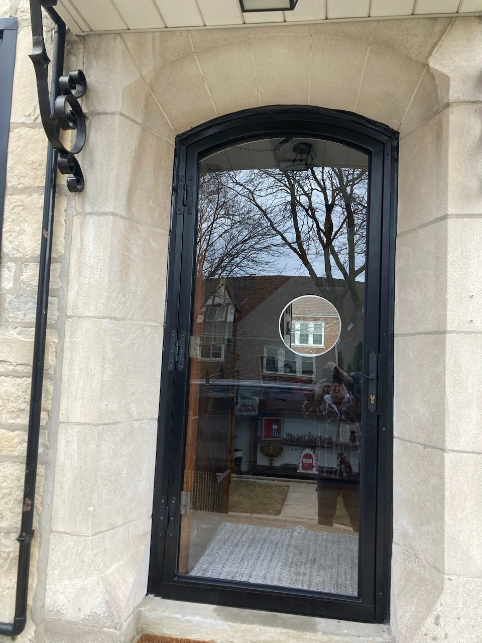 Back Double Steel Entry Door Unit