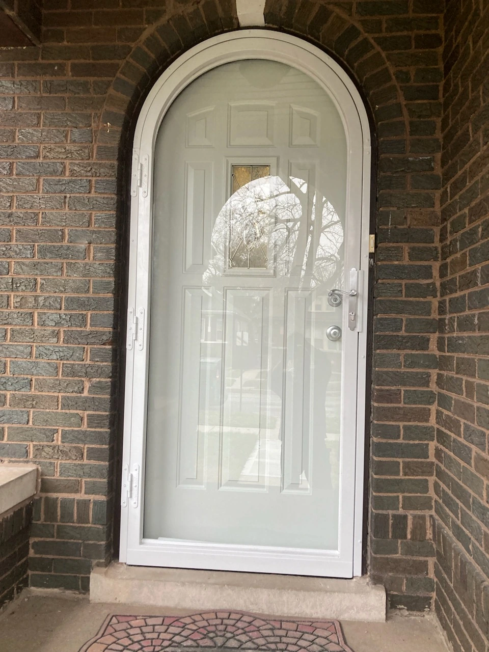 Back Double Steel Entry Door Unit