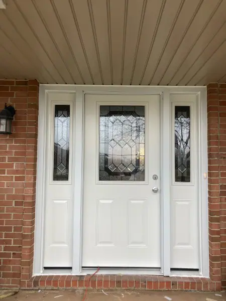 Back Double Steel Entry Door Unit