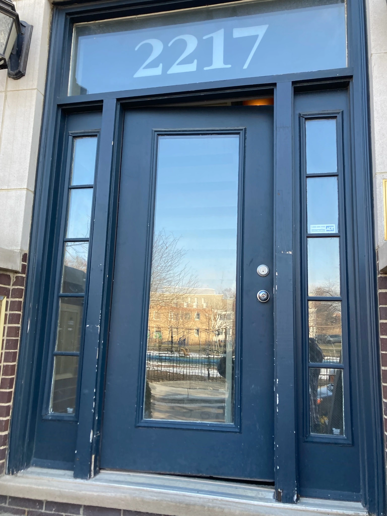 Back Double Steel Entry Door Unit