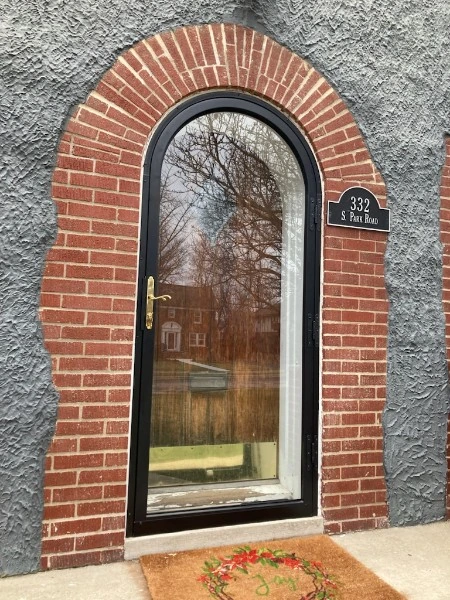 Back Double Steel Entry Door Unit