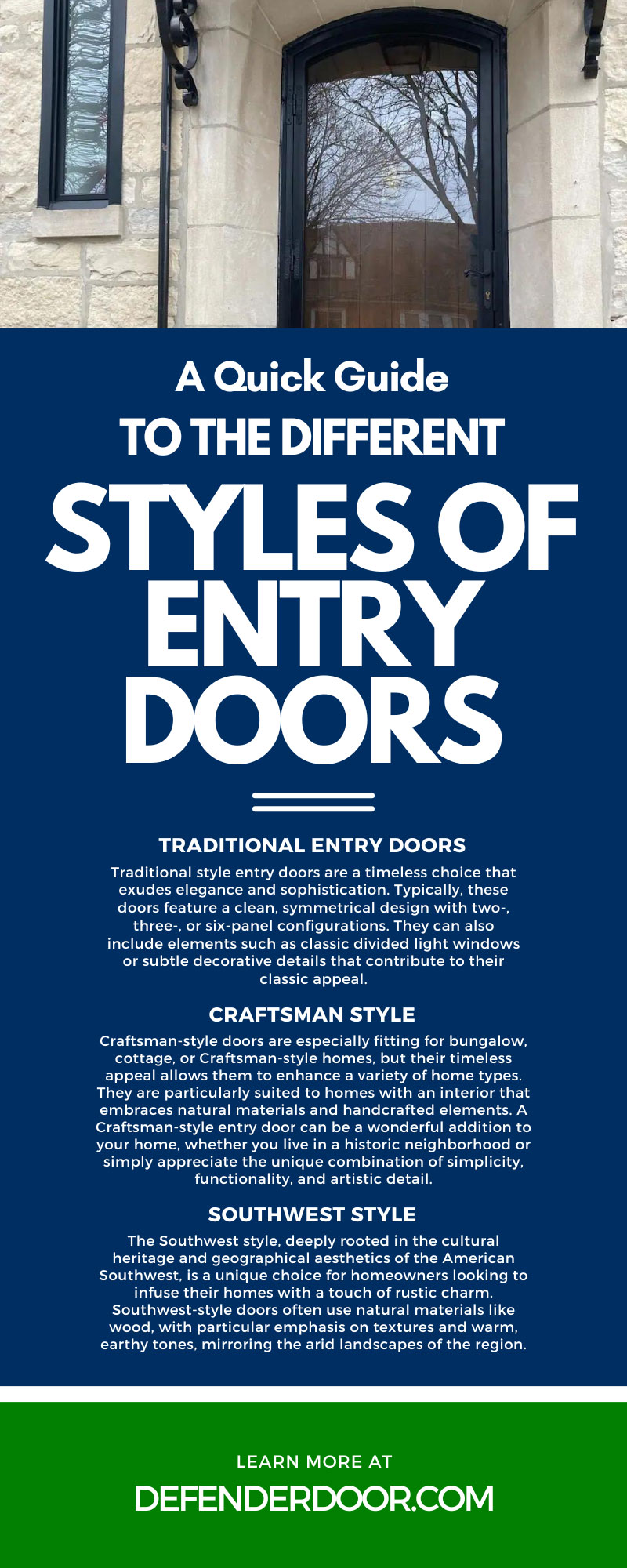 A Quick Guide to the Different Styles of Entry Doors