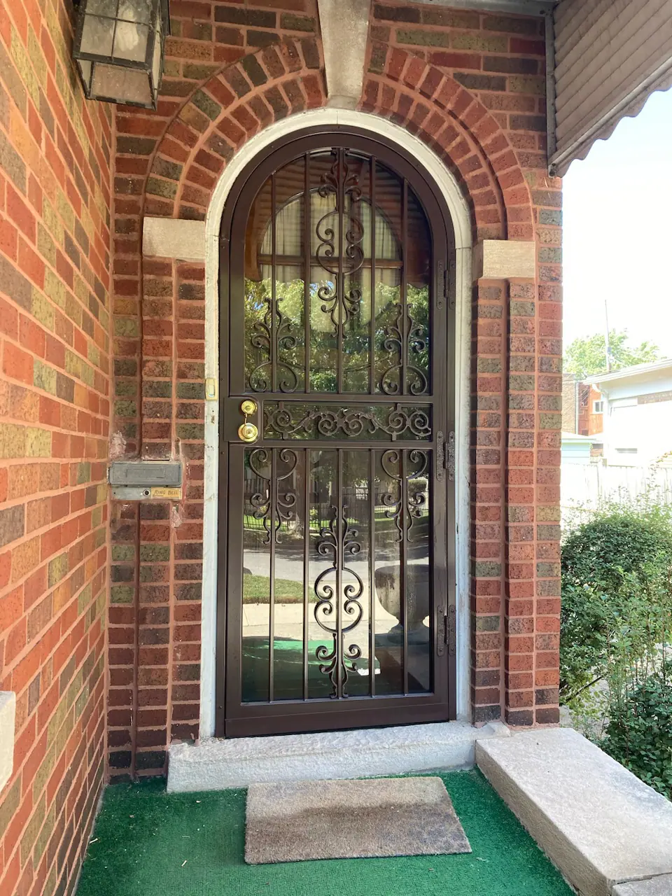 Back Double Steel Entry Door Unit
