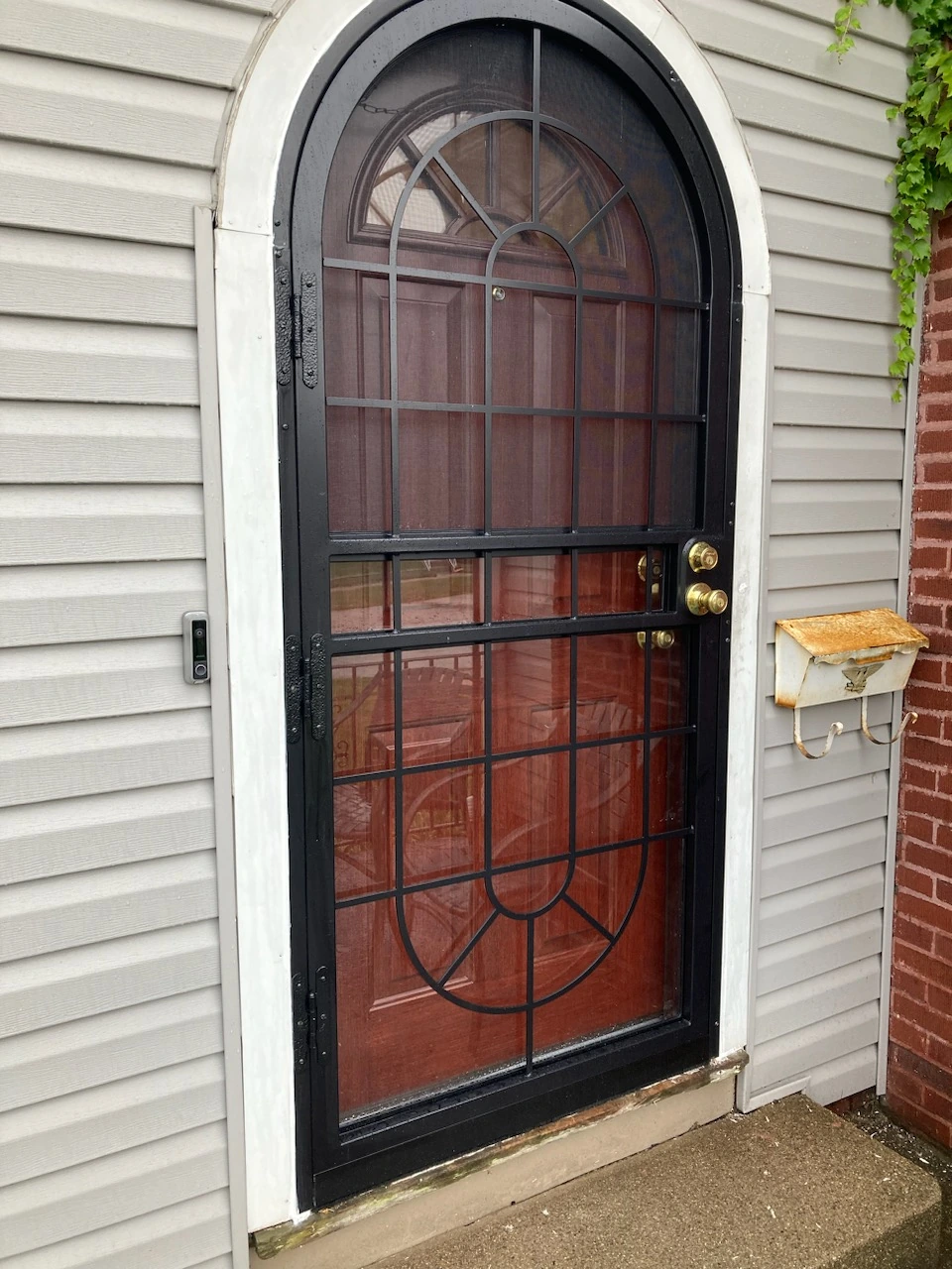 Back Double Steel Entry Door Unit