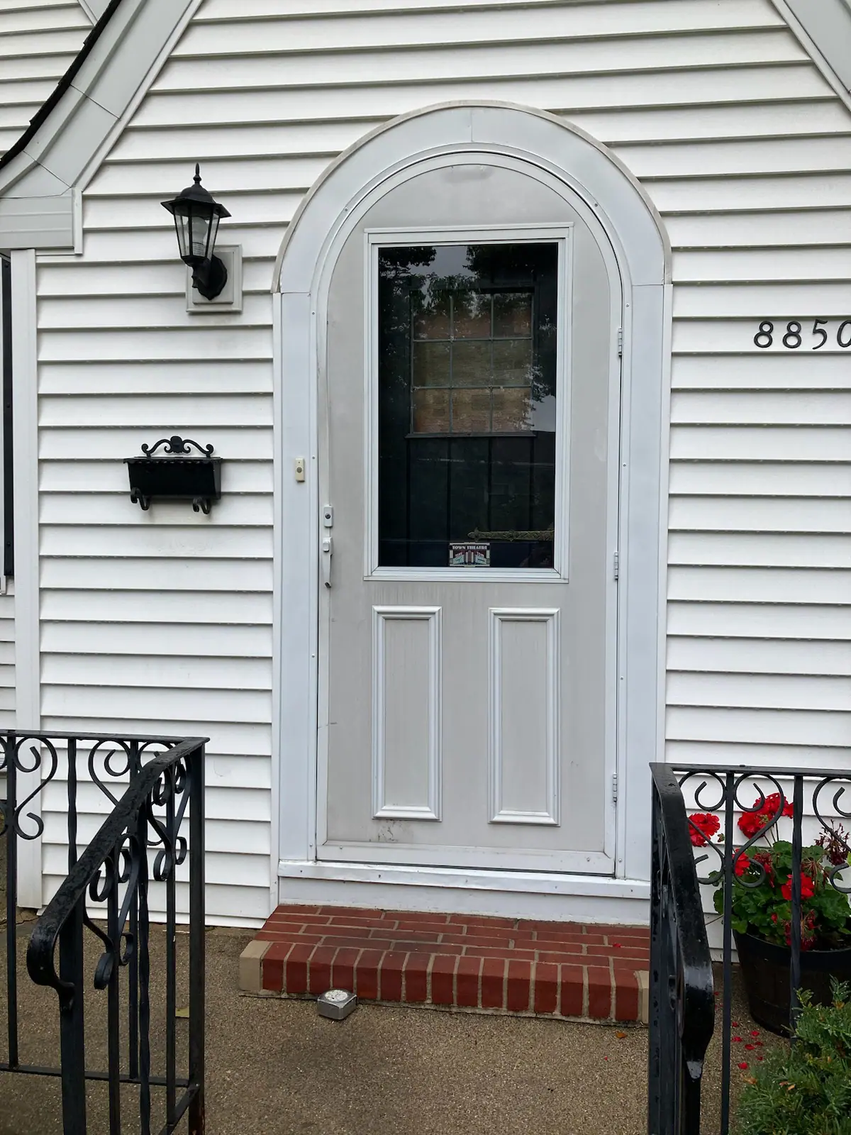 Back Double Steel Entry Door Unit