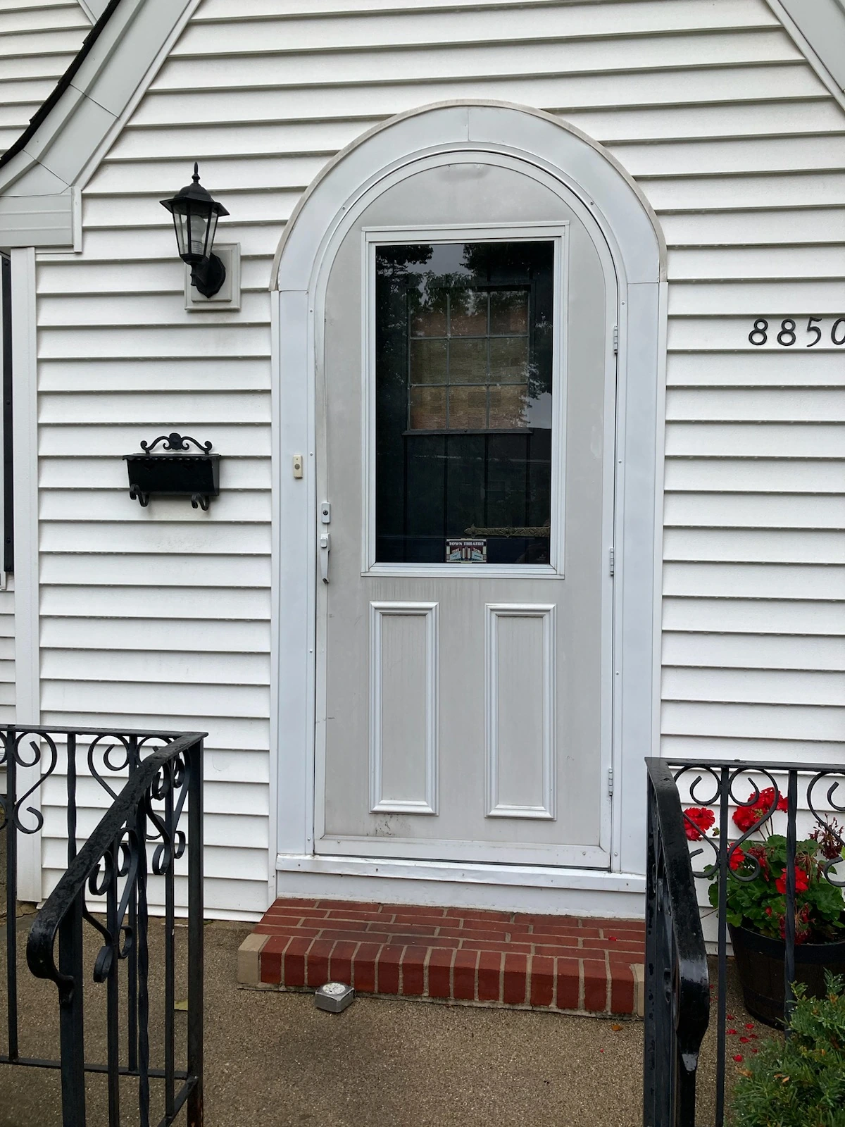 Back Double Steel Entry Door Unit