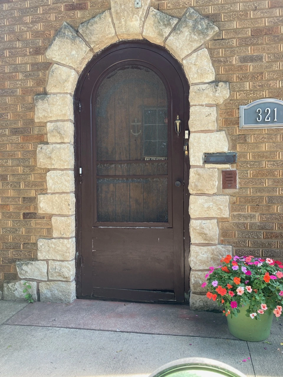 Back Double Steel Entry Door Unit