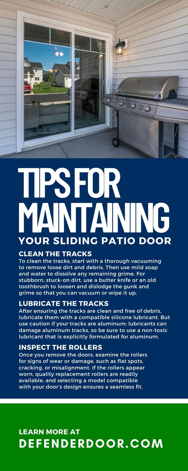 8 Tips for Maintaining Your Sliding Patio Door

