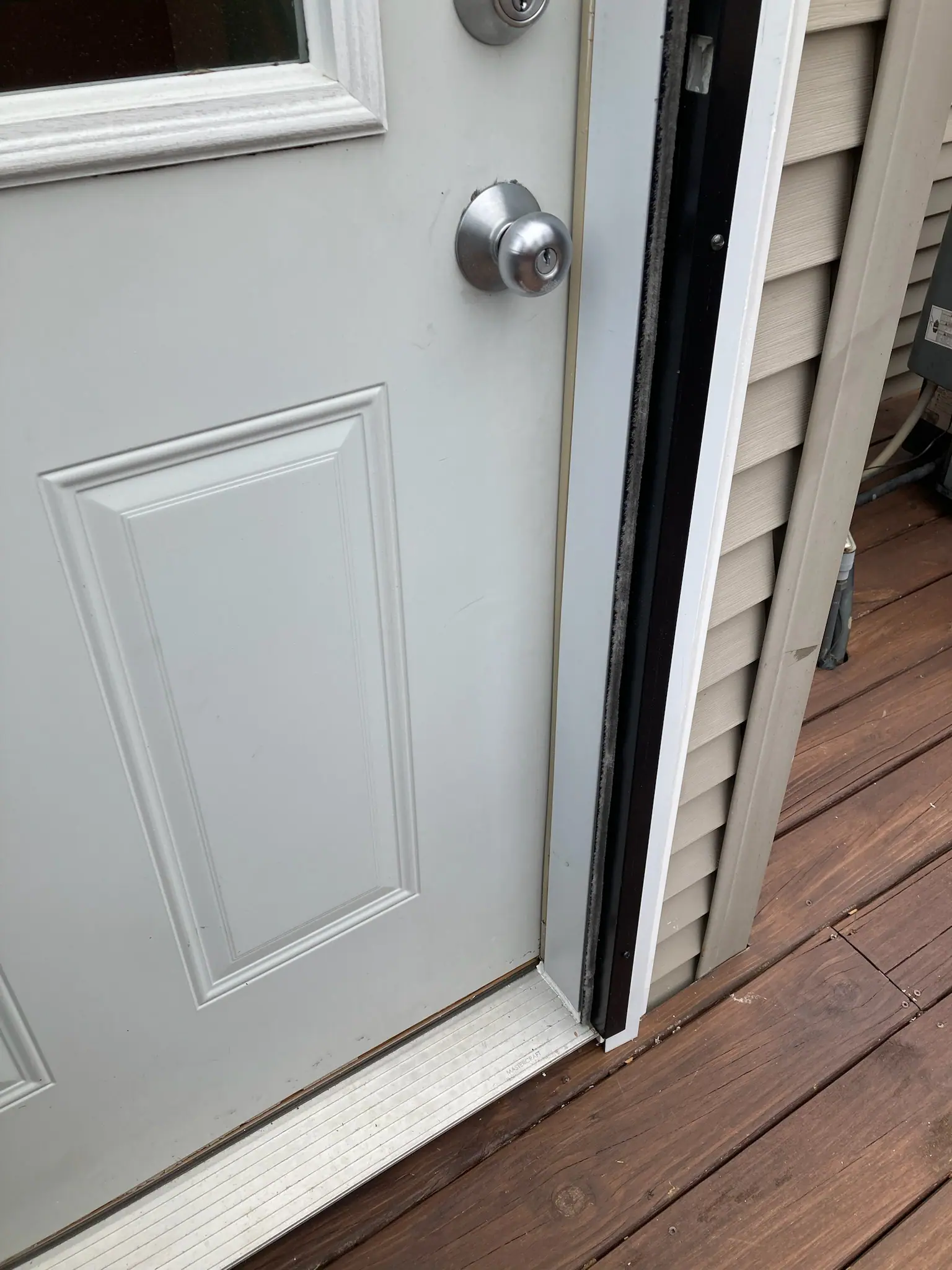 Back Double Steel Entry Door Unit